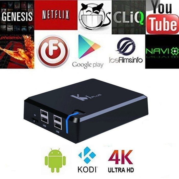 niceEshop(TM) Android TV Box KI PLUS T2 S2 Amlogic S905 Quad Core 64bit Streaming Media Player Support DVB-S2... N9