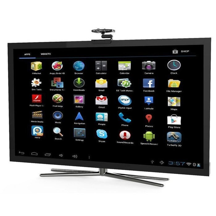 KRexpress MX HD23 Android 4.4 TV Box 2.0MP 1080P Camera Quad Core 1GB+ 8GB Built in DSP Skype App N7