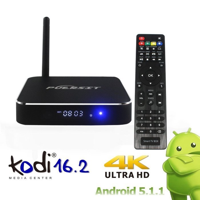 2016 NEW Puerist [2G+8G] I9 Android TV BOX Amlogic S905 Quad-Core A53 Android 5.1 2K/4K HD Full Loaded 1080P KODI...