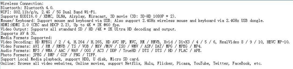 Docooler ENYBOX X1 Android 6.0 TV Box Amlogic S905X Quad Core 64bit 2GB / 16GB KODI16.0 XBMC UHD 4K2K60fps HDMI... N2