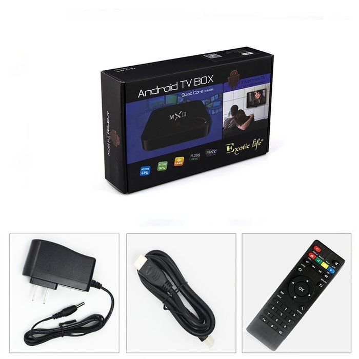 Exotic Life Quad Core Amlogic S802 Cortex A9 1GB/8GB Android 4.4 TV Box Wifi Google Smart TV Full HD Media Player... N2