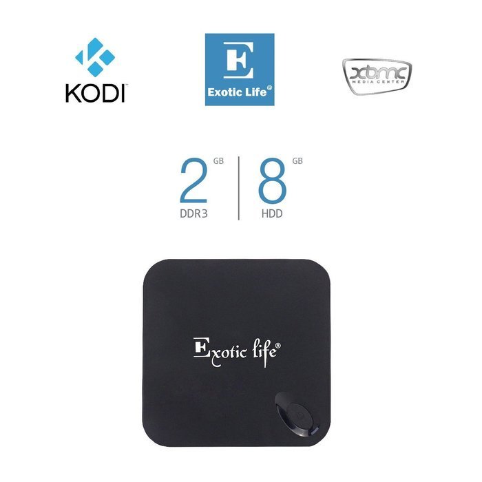 Exotic Life Quad Core Amlogic S802 Cortex A9 1GB/8GB Android 4.4 TV Box Wifi Google Smart TV Full HD Media Player... N5
