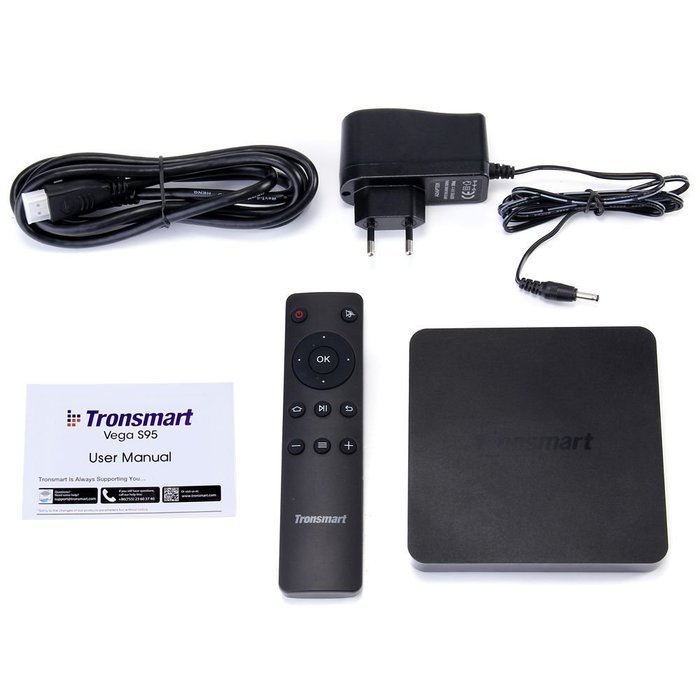 Tronsmart Vega S95 Telos Amlogic S905 4K TV Box, Quad Core 2G+16G H.265 XBMC/KODI Miracast OTA Set Top Box N6