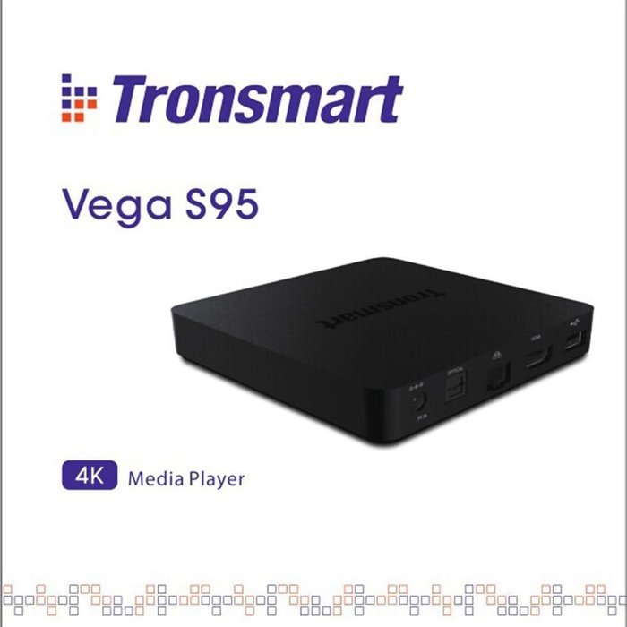 Tronsmart Vega S95 Telos Amlogic S905 4K TV Box, Quad Core 2G+16G H.265 XBMC/KODI Miracast OTA Set Top Box N7