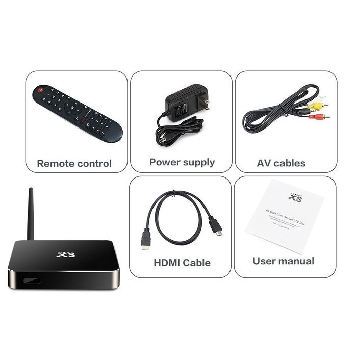 Sourcingbay RK3368 Streaming Media Player Android 5.1 Lollipop Smart TV Box - Octa Core 64bits 4k 1080i/p Kodi... N8