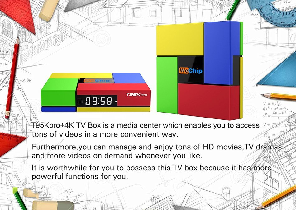 Joinwe-World T95K Pro Amlogic S912 TV BOX 2GB 16GB Octa Core Android 6.0 HD 4K 1080P 3D Streaming Media Players... N7