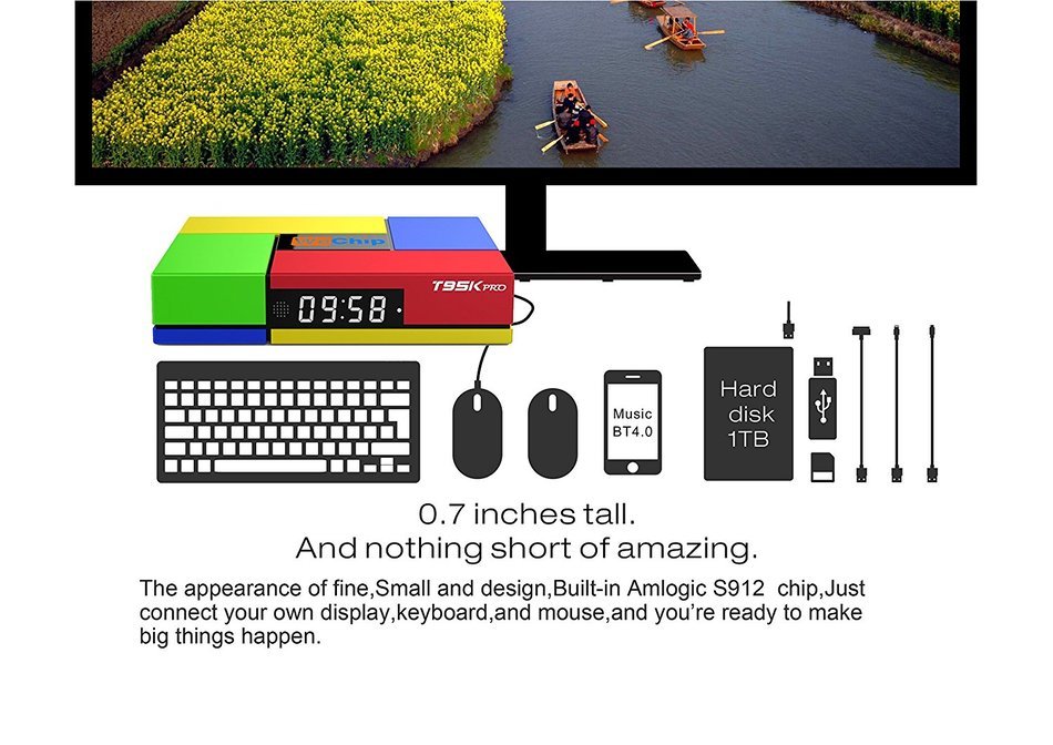 Joinwe-World T95K Pro Amlogic S912 TV BOX 2GB 16GB Octa Core Android 6.0 HD 4K 1080P 3D Streaming Media Players... N8