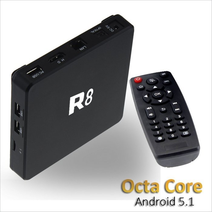PowerLead Ptox R8 Android 5.1 TV BOX RK3368 Octa Core 4K*2K With Bluetooth Wifi Support H.265 XBMC Kodi Fully... N5
