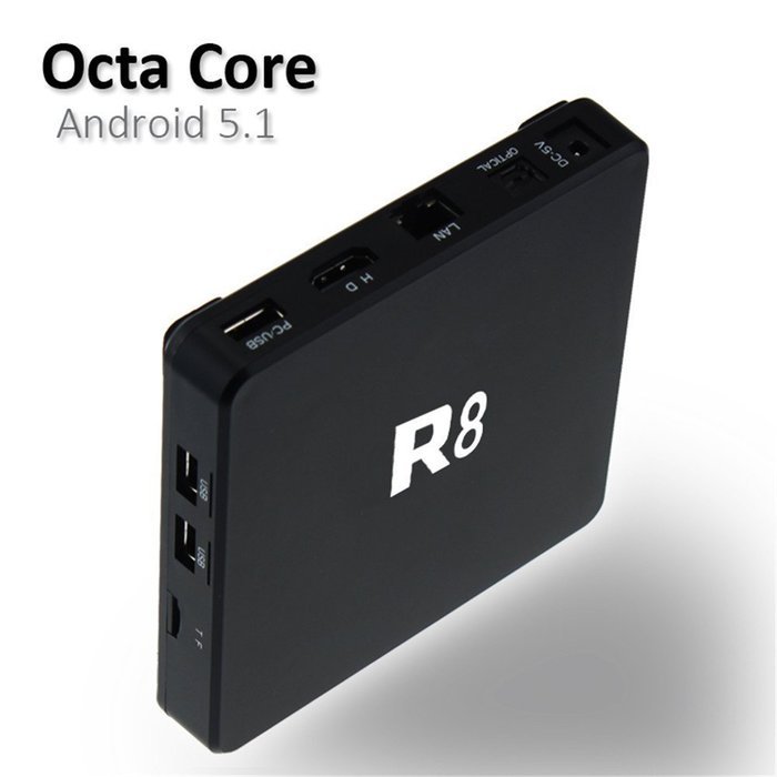 PowerLead Ptox R8 Android 5.1 TV BOX RK3368 Octa Core 4K*2K With Bluetooth Wifi Support H.265 XBMC Kodi Fully... N6