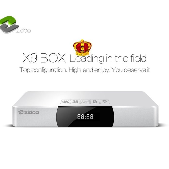 【BoLv】ZIDOO X9 Quad Core Smart XBMC KODI 4K TV BOX MSTAR HDMI-in Recorder Android OS 2G/8G 4K H.265 Player Dolby... N3