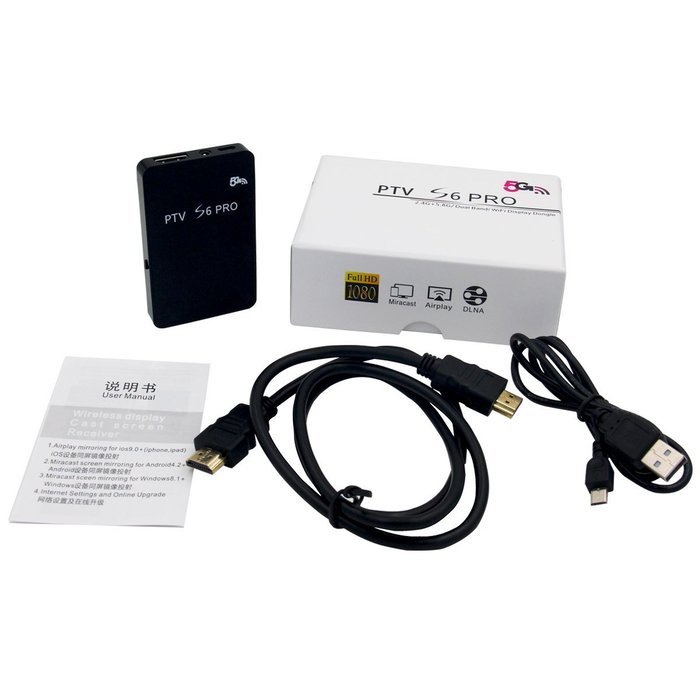 Bluelasers 5G Full HD 1080p Wireless WiFi Display Dongle Receiver HDMI TV Stick Audio & Video DLNA Airplay Miracast... N7