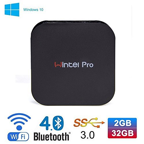 Windows 10 Tv Box intel HD Graphics 2G/32G Large Storage Support IEEE 802.11b/g/n Wifi Bluetooth 4.0 1080p H.265...