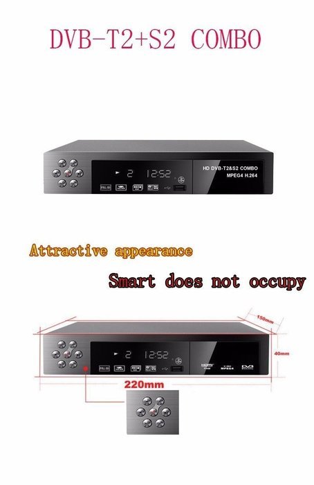 Vipwind Digital Satellite Receiver Combo Dvb T2 + S2 TV Tuner Receivable HD 1080P Dvb-t2 Dvb-s2 Tv Box Tv Box... N4