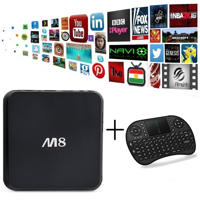 [Free keyboard + Mouse]DIGOU&reg; M8 Quad Core Android 4.4 Smart Set Top TV Box XBMC 3D Blu-ray 4K Streaming Media...