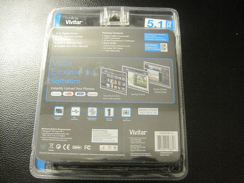Vivicam DVR560 Blue 5.1MP Dvr 1.8IN Screen N2
