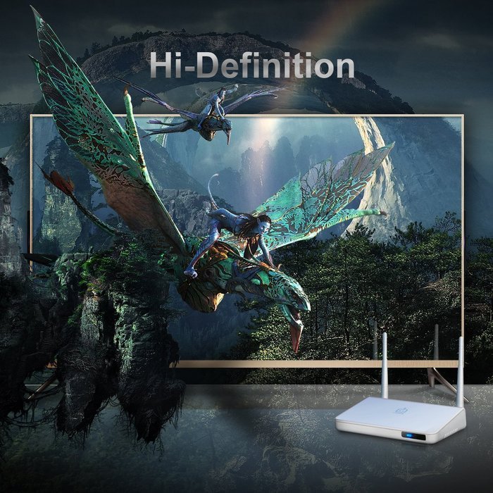 Mobie Gala TV Android Streaming TV Box Media Player Watch Online Movies with XBMC/KODI - White N7