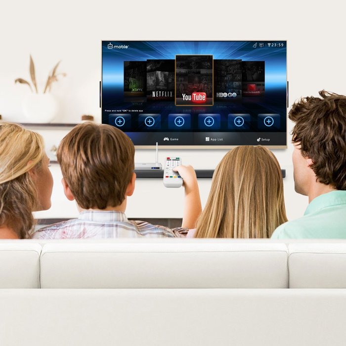 Mobie Gala TV Android Streaming TV Box Media Player Watch Online Movies with XBMC/KODI - White N8