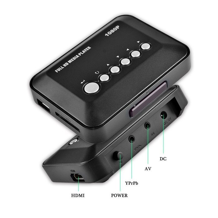 Eforbest 1080P Full HD Multi-Media Player 1080P-TVBOX USB HDMI SD/MMC Multi TV Media Player With Remote Control N2