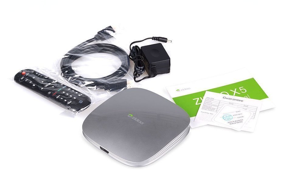 Zidoo X5 Android TV Box Amlogic S905 Chipset Kodi 15.2 Full Loaded Android 5.1 TV Box Quad Core 1G/8G 4K Google... N4