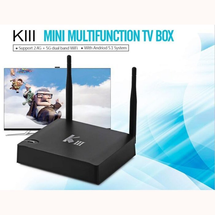 For US K3 Android TV Box 2G/16G Amlogic 2.4/5G Dual WiFi DLNA Airplay KODI Quad-Core 4K Miracast Media Adapter... N5