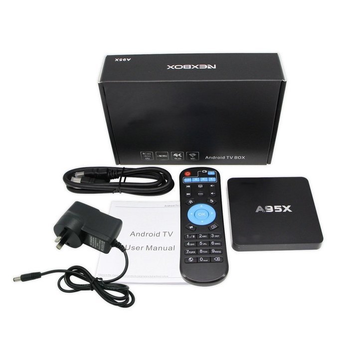 Spdoo A905X Android TV Box Amlogic S905X Quad Core NEXBOX A95X TV Box Android 6.0 XBMC Kodi 16.0 Fully Loaded... N4