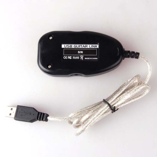 Black Guitar to USB Interface Link Cable Audio Adapter for PC/MAC Recording with Variable-speed File Playback... N4