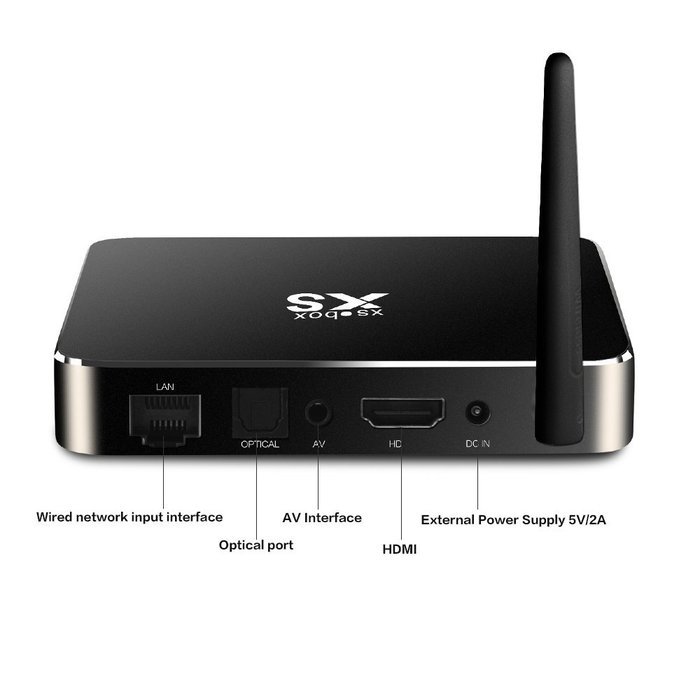 Xsbox S905 - Android 5.1 Lollipop Smart TV Box, Quad Core 64-bits Cortex-A53 1G/8G Penta-core - Kodi 15.1 with... N4