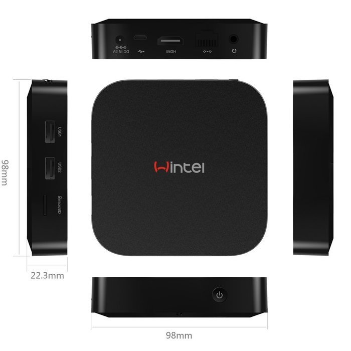 Vensmile W8 Wintel Compute Stick Mini PC with Intel Atom BayTrail CR,Z3735F Quad Core Pocket Smart Computer HDMI... N3