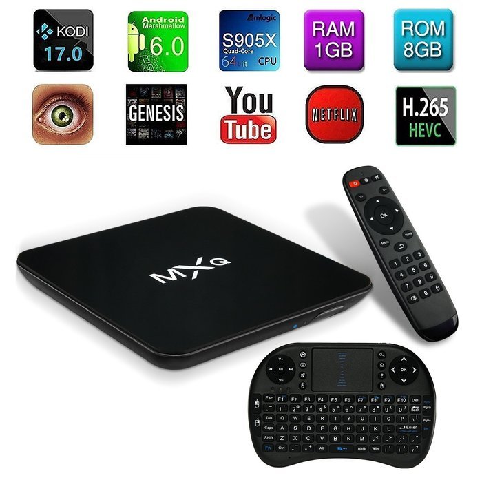 Refresh Your Life 2017 MXQ Android TV BOX Android 6.0 Kodi 17.0 4k TV box Amlogic S905X A53 2GHz 64bit Quad Core...