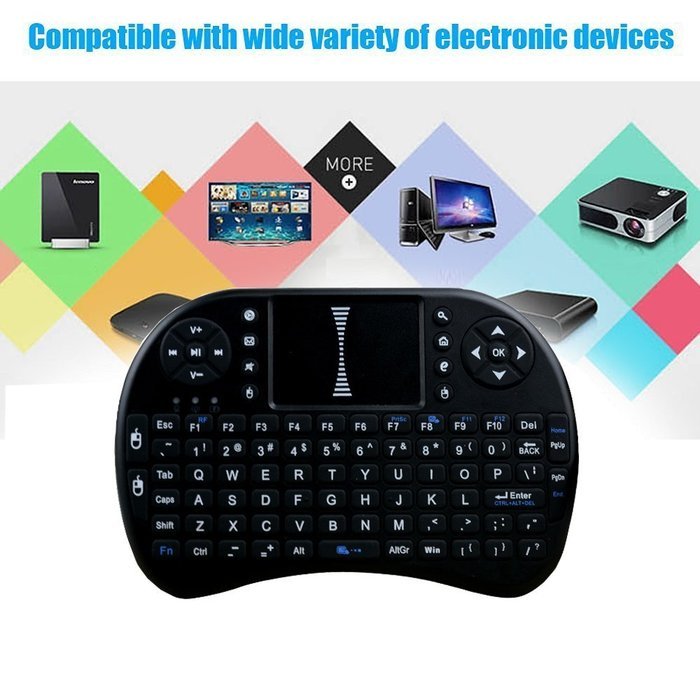 2.4GHz Portable Fly Mouse Mini Wireless Keyboard with Touchpad Mouse Multi-media Portable Handheld Android Air... N4