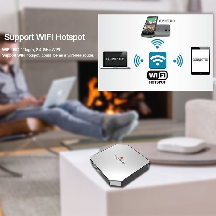 Vipwind R-BOX OTT Smart Android TV Box RK3229 Quad Core Cortex-A7 2GB 8GB KODI16.1 XBMC HDMI 4K2K Mini PC Wi-Fi... N9