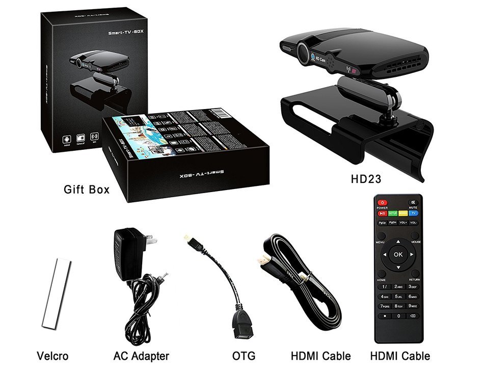 Ivishow Streaming Media Player 2G+8G Android 5.1 TV BOX Dual Band 2.4G WiFi Bluetooth 4.0 eMMC Flash Smart TV... N24