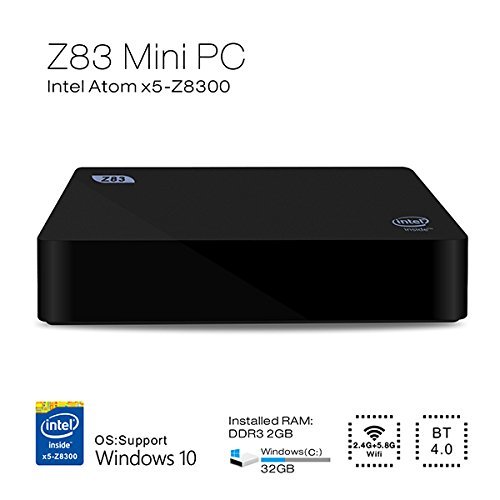 Z83 Windows 10 Atom x5-Z8300 2G/32G 4K 1000M Wifi BT TV Box Windows Mini PC