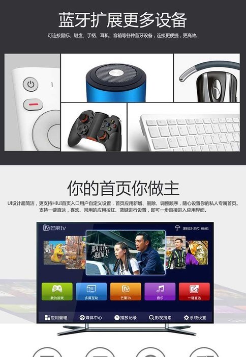 (Chiense Firmware) 2016 Lastest IPTV HiMedia H6 Bluetooth 4.0 Smart Android 5.1 TV Box 4K Full HD Streaming Media... N5