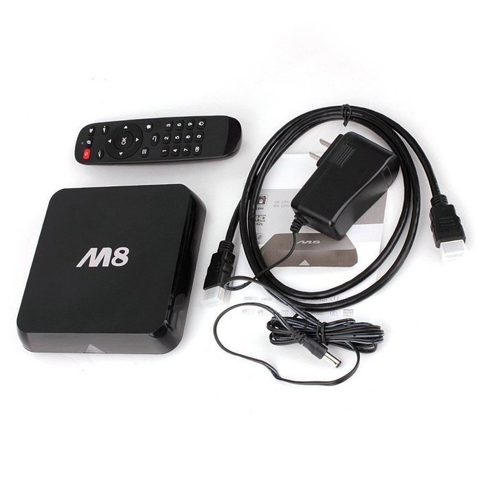 Eforbest Android TV BOX M8 2GB DDR 8GB Nand Flash Android 4.4 OS Quad Core Smart TV Box 1080P Full HD Media Player... N4