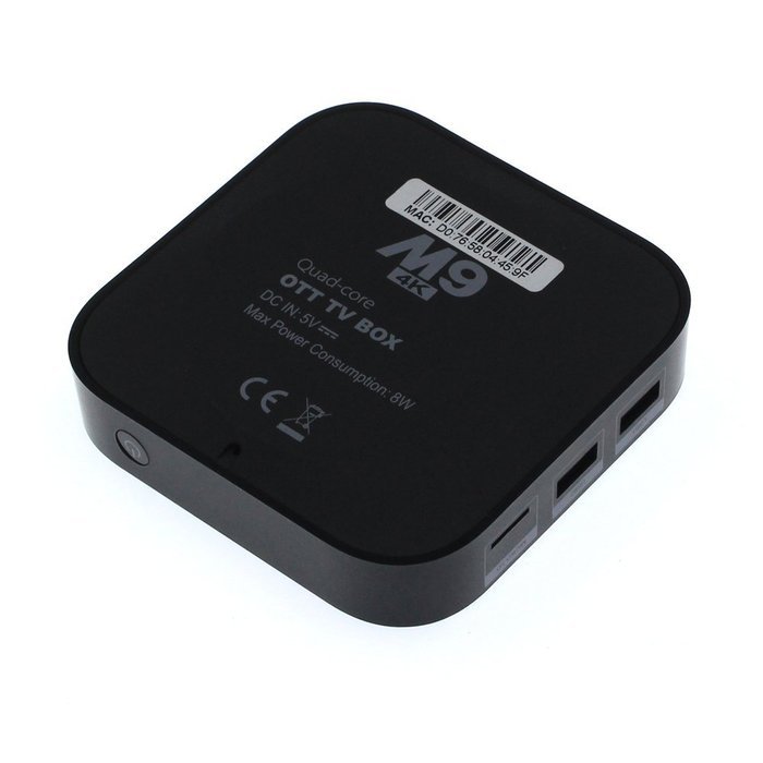 PINRUI M9 Android TV Box Amlogic S905 Quad Core 4K XBMC Kodi 1G/8G 2.4GHz Wifi 1000M LAN Ethernet N4