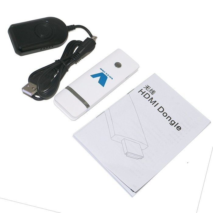 Voxlink 5G 300M Transmission 1080P Wifi Display TV Dongle HDMI Adapter Smart TV Airplay Receiver, WHITE N4