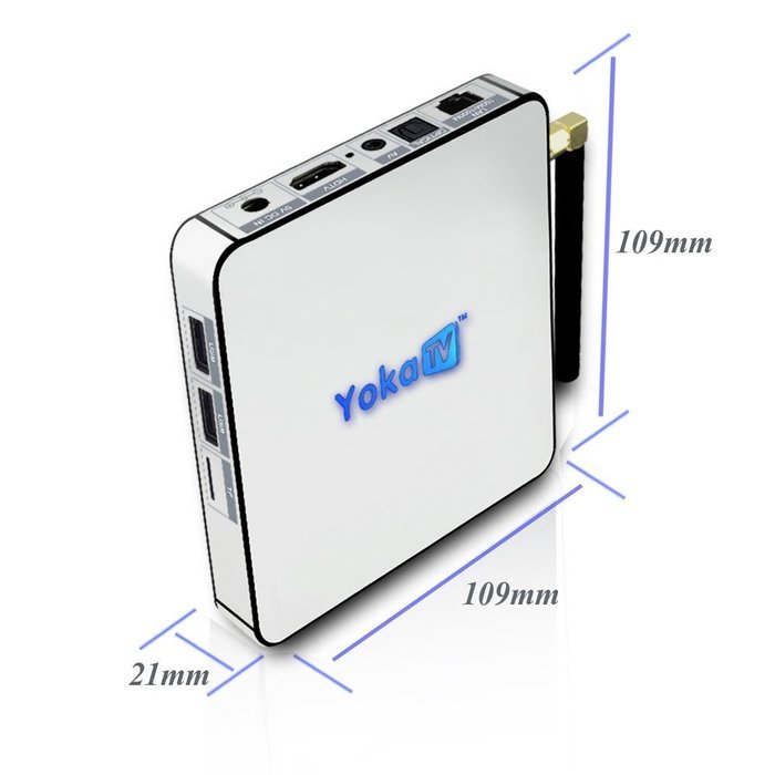 HODELY KB2 Android 6.0 2GB + 32GB WiFi Bluetooth 4k x 2k Media Player TV Box Player with US Plug Black N3