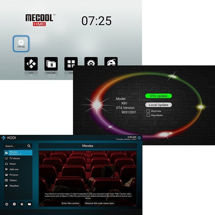 KOLOF HM8 Android 6.0 OTT TV Box KODI 17.0 Amlogic S905X Quad Core 1G 8G N5