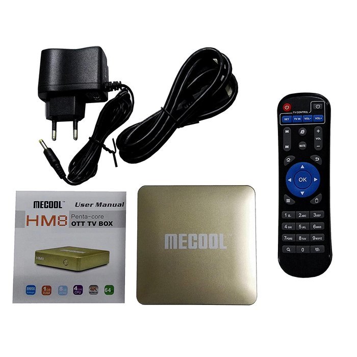KOLOF HM8 Android 6.0 OTT TV Box KODI 17.0 Amlogic S905X Quad Core 1G 8G N6