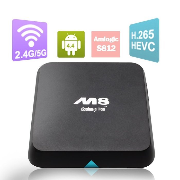 GooBang Doo M8 Quad Core Android TV Box 2GB RAM 8GB ROM N4