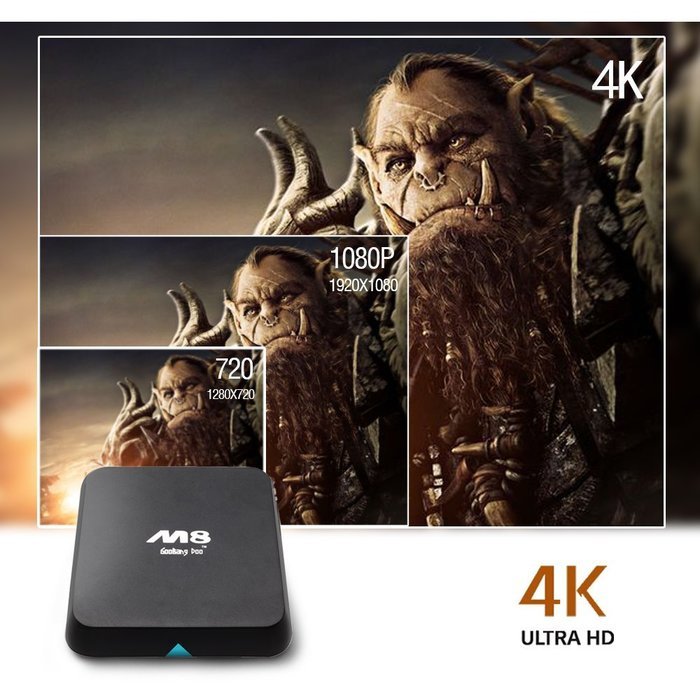 GooBang Doo M8 Quad Core Android TV Box 2GB RAM 8GB ROM N7