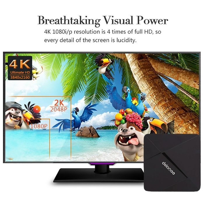 Balight 2016 Newest Dolamee D5 android tv box Android 5.1 Kodi 16.1 Rockchip RK3229 Quad-core Cortex A7 1.5GHz... N3