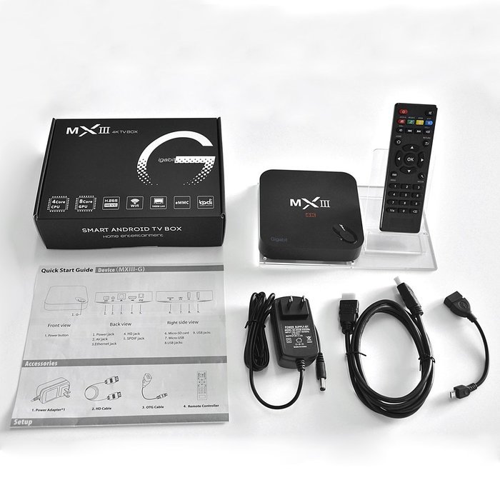 DIAOTEC(TM) MXIII-G Smart Android TV Box, Amlogic S812 Quad Core CPU Cortex-A9, Octa core ARM Mali-450 GPU, UHD... N6