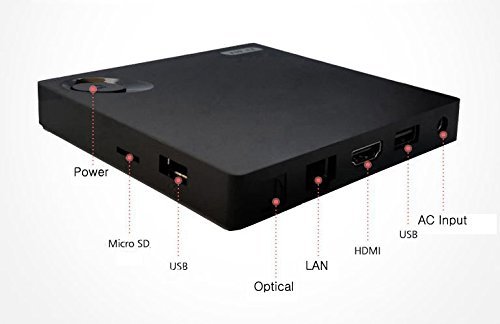 HYUNS TV004 Android Media Player (UHD, 4K, Bluray ISO & BDMV, 3D Compatible), H.265 (HEVC), Miracast, Airplay,... N2