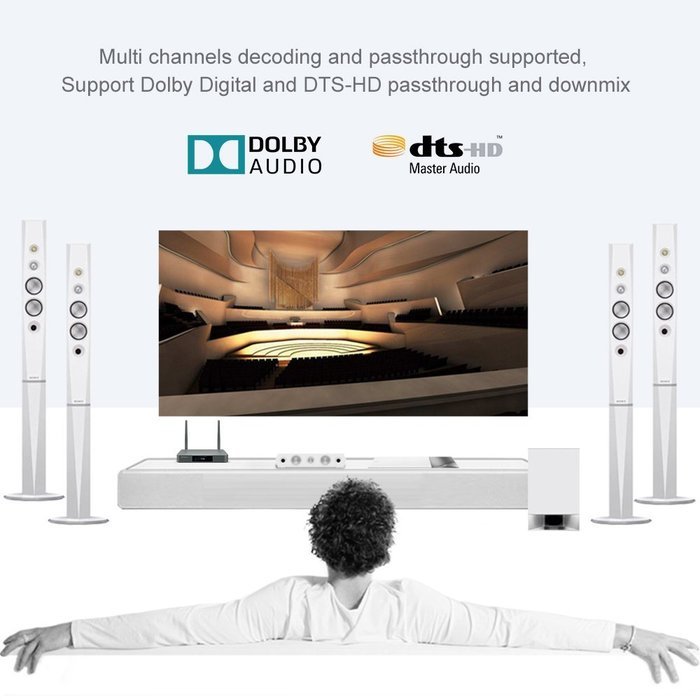 Docooler Zidoo X9S Smart Android 6.0 TV Box (OpenWRT(NAS) Realtek RTD1295 Quad Core 2G / 16G H.265 UHD 4K VP9... N6
