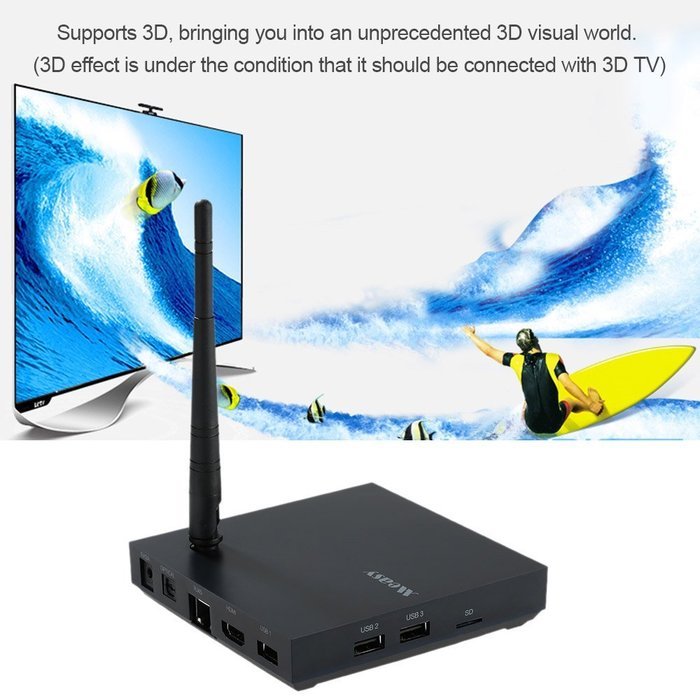 Vipwind B4TS Smart Android TV Box Android 5.1 Amlogic S905 Quad Core 1G/8G KODI XBMC UHD 4K DLNA Airplay Miracast N8