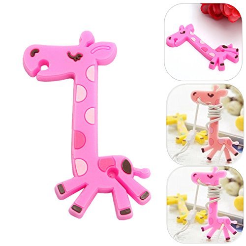 BephaMart Cartoon Giraffe Earphone Headphone Cable Roller Cord Organizer Wrap Winder