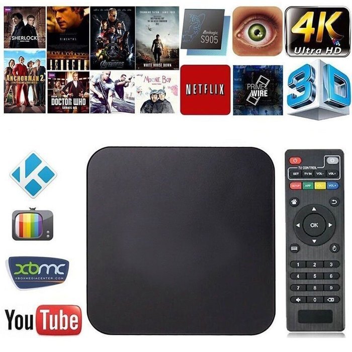 iNextStation Smart Android 5.1 Amlogic S905 Quad Core TV Box 4K XBMC KODI Fully Loaded