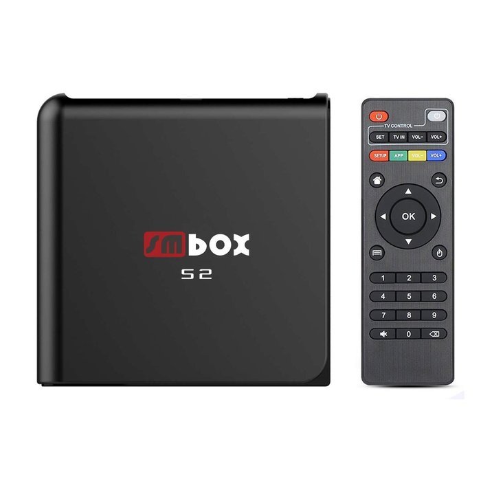 SMBOX Android 6.0 KODI/XBMC 16.1 Super Mini Smart TV Box S905X Quad-Core Cortex-A53 1G+8G Full Loaded 2.4GHz WIFI...